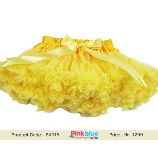 yellow baby skirt