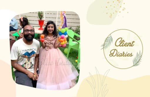 Kids layered Birthday Party Gown Real Customer Pictures
