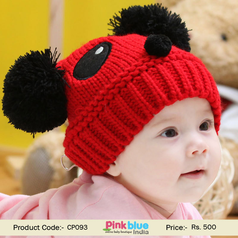 red toddler winter cap