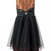 Princesses Girl Red and Black Traditional Indian Wedding Party Dress