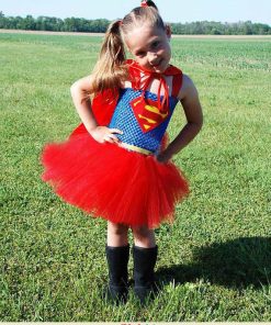 supergirl costume red blue