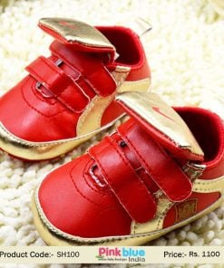 red boys fashion shoes