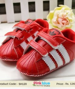 red kids casual shoes