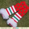 Infant christmas leg warmers