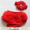 Infant Ruffle Bloomer in Red