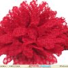 Exquisite Red Crochet Headband with Designer Net Flower for Toddlers