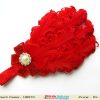 Designer Red Feather Hair Band for Kids