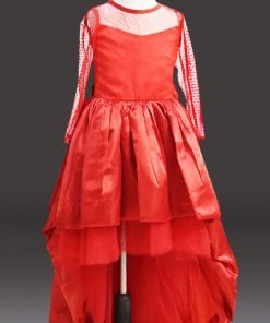Princess Red High Low Birthday Party Dress | Kids Wedding Outfits