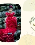 Long Tail Princess Birthday Gown Real Customer Photo