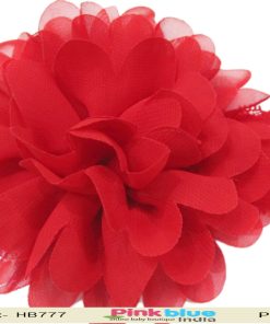Red Net Floral Hair Band for Toddlers