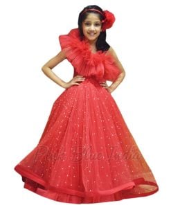 Red Girls Gown, Buy Kids Party Wear Indian Red Gowns Online