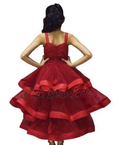 Girls Red gown wedding, 1st Birthday Party, red gown for kids