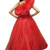 new fashion dress for girl, Red Kids Wedding Gown