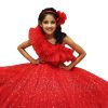 New Style Baby girl Red dress design pictures