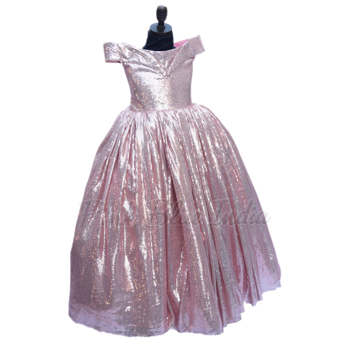 Rose Gold Sequins Dress for Little girl - Sequin Birthday Party Dress/ gown teenage girl