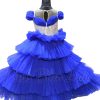 Royal Blue Birthday Party Gown for Toddlers and Baby Girls