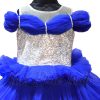Royal Blue Dress First Birthday Gown