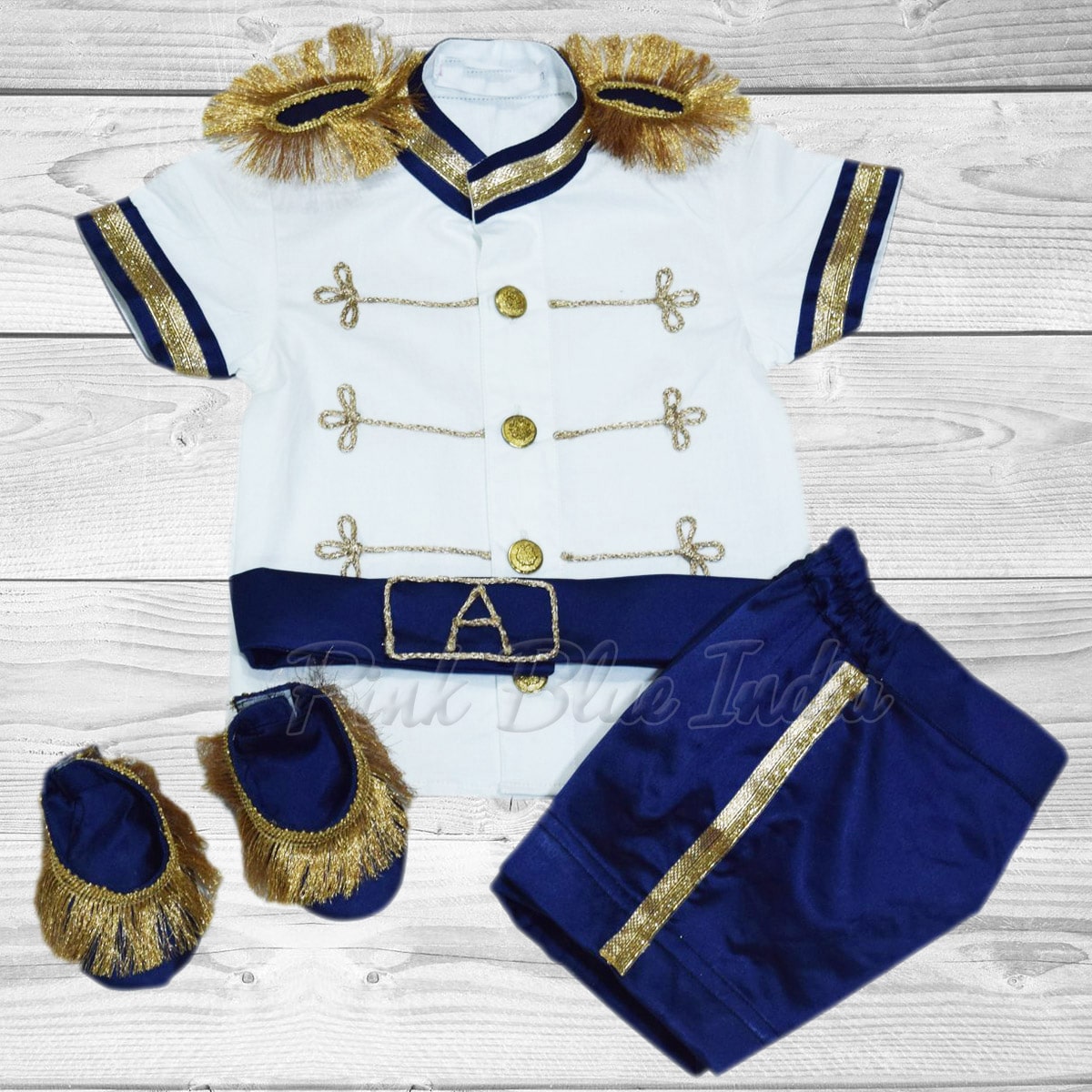 Half Sleeve Royal Prince Birthday Outfit, Baby Boy Prince 1st birthday Costume