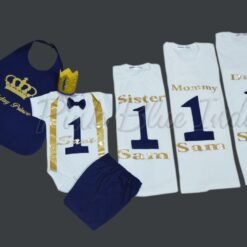 Personalized Birthday Party Outfit, Boy Royal Prince 1st birthday Shirts, T-shirt