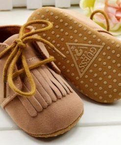 Old Style Rustic Baby Shoes with Laces in India