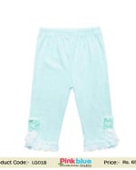 baby leggings sea green