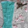 long socks sea green