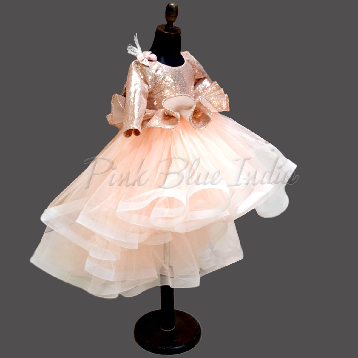 Sequin Peplum Dress, Sequins Baby Girl Party Dress