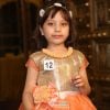 Peach and Golden Sequins Party Gown with Flowers for Kids