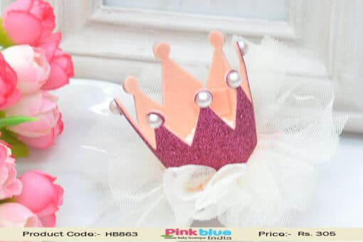 Shimmery Pink Hair Clip for Girls