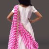 Buy Baby Girl Pink Ethnic Gown with Jaipur Leheriya Dupatta