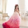 Pink Ombre Baby Gown - Perfect for Birthday Girl Dress