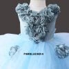 Frozen Elsa Gown - Girls Princess Birthday Party Dress