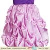 Little Girl Princess Satin Wedding Partywear Dress Purple