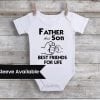 First Fathers Day Baby Onesie, Romper - Father Son Best Friends for Life