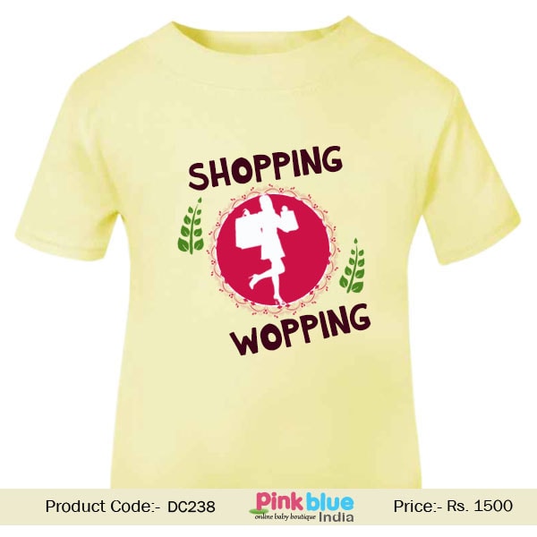 Custom Printed Baby Tees for Childrens Shopping Wopping