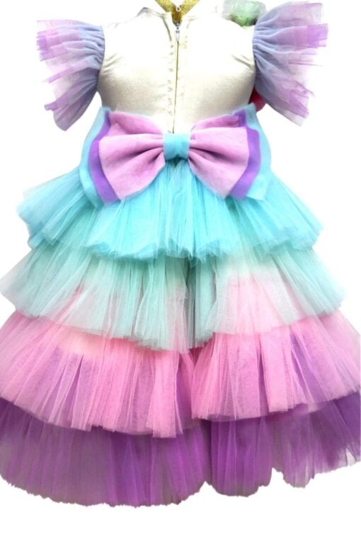 Rainbow Unicorn Birthday Dress Up Costume - Girls Party Dress
