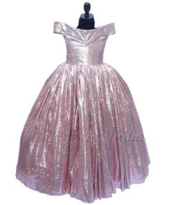 Rose Gold Baby Girl Sequin Birthday Party Dress Online
