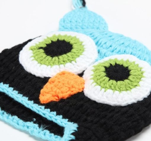 toddler owl knitted hat