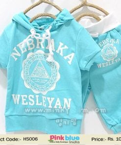 Sky Blue Boys Hoddies on Sale For a Sporty and Stylish Look