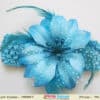 Blue Children Flower Crochet Headband