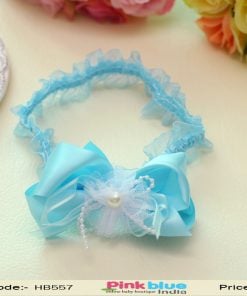 Baby Sky Blue Headband for Toddlers in India