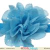 Sky Blue Sleek Flower Headband for Kids