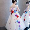 Cute Sleeveless Flower Girl Dress, Birthday Party Princess Gown
