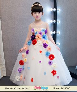 Children Sleeveless Designer Toddler Flower Girl Dress - Princess Birthday Party Gowns
