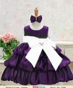 kids party dress violet