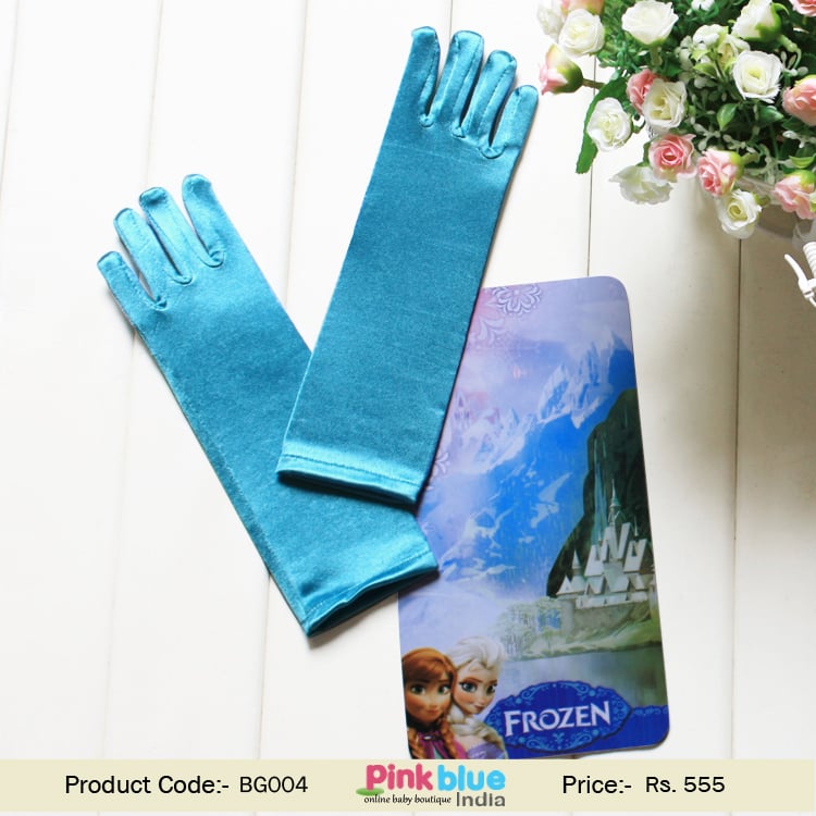 baby girl blue disney frozen elsa gloves