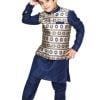 Navy Blue Kids Wear Kurta Pyjama – Baby Boy Ethnic Waistcoat