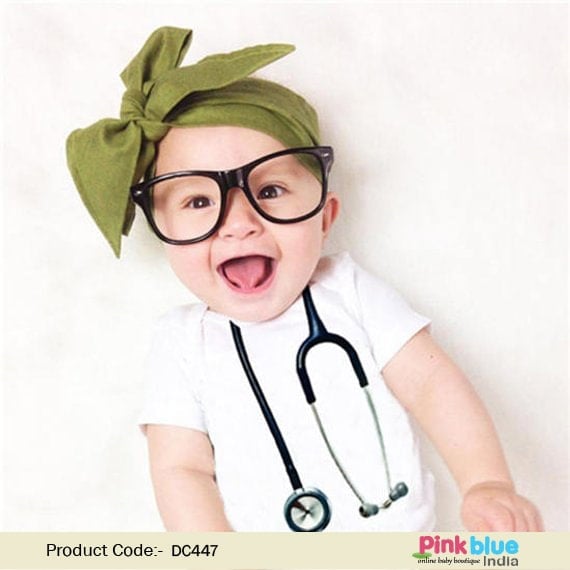 Newborn Baby Stethoscope Romper, Doctor Baby Onesie, personalised baby shower Bodysuit