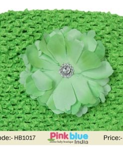 Stretchable Green Hair Band for Toddlers