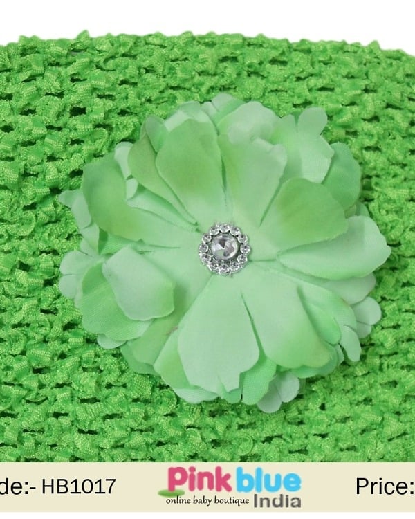 Stretchable Green Hair Band for Toddlers